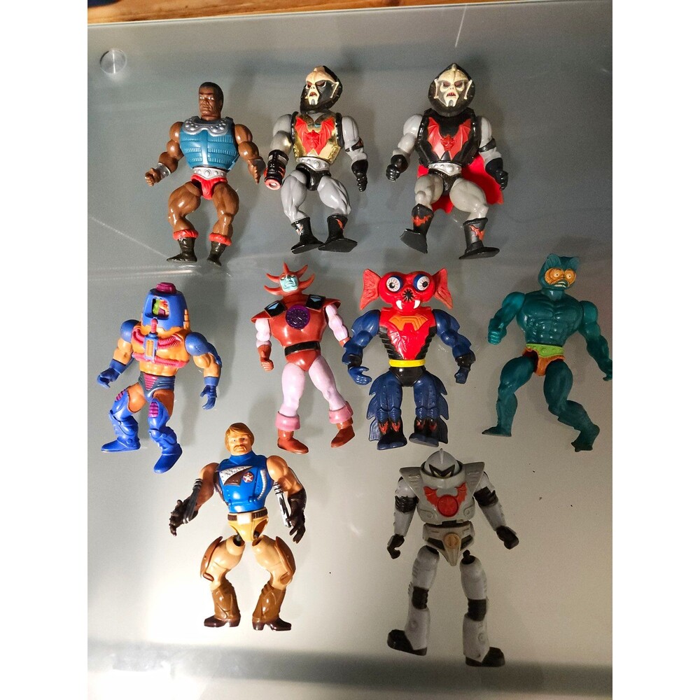 Mattel Masters of the Universe Vintage 1980s Mixed Lot 9 Figures